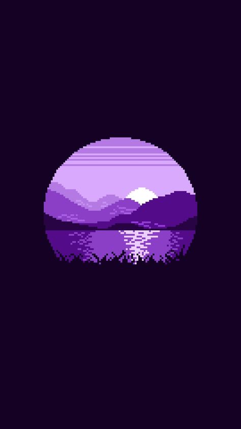 Pixel art mobile wallpaper Purple Wallpaper Pixel Art, Pixel Art Pfp Aesthetic, Cool Pixel Art Wallpaper, Purple Pixel Wallpaper, Pixel Art Profile Picture, Apple Watch Wallpaper Purple, Pixel Art Purple, Neon Pixel Art, Purple Pixel Art