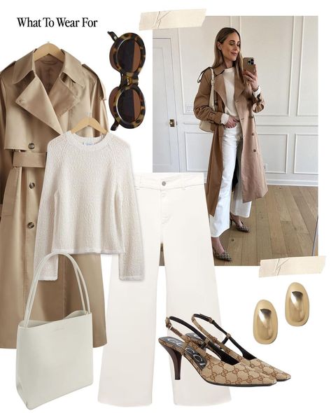 What To Wear For | Ways To Wear ➡️ A Beige Trench Coat for Spring 🧥 | Save for later 🤎 Shop these looks via our stories (saved to ‘April Links 4’… | Instagram Laura Byrnes, Spring Summer Capsule Wardrobe, Stylish Outfits For Women Over 50, Trench Coat Outfit, Beige Trench Coat, Smart Casual Wear, Rhine River, Summer Capsule, Fashion Jackson