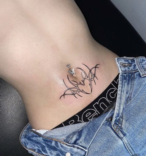 Lust Tattoo, Cyberciligism Tattoo, Stomach Tats, Abdomen Tattoo, Tattoos Floral, Stomach Tattoos Women, Belly Tattoos, Belly Tattoo, Tattoos Mandala