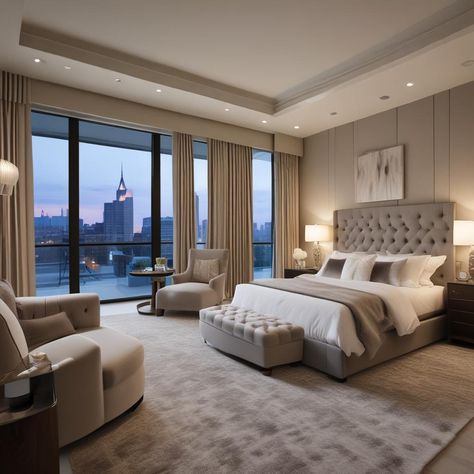 Cozy City Bedroom, New York Penthouse Bedroom, High Gloss Ceiling, Gloss Ceiling, Ceiling Makeover, Penthouse Bedroom, Chill Spot, City Bedroom, House Dr