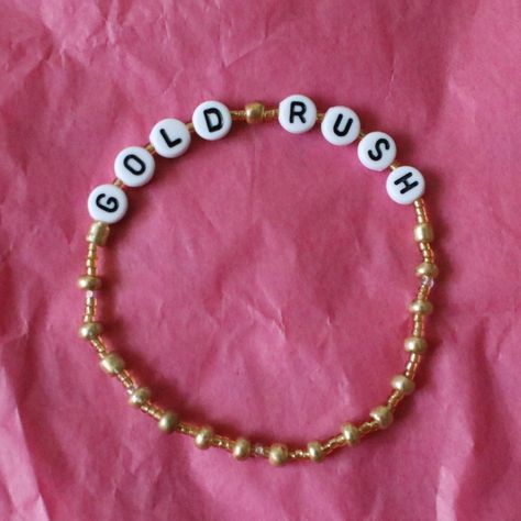 ✫ Handmade Taylor Swift-inspired "Gold Rush... - Depop Gold Rush, Beaded Bracelet, Rush, Taylor Swift, Swift, Beaded Bracelets, Bracelet, Gold