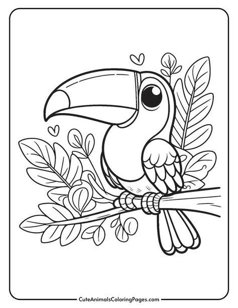 Exotic Toucan Coloring Pages to Brighten Your Day Coloring pages #coloringpages Coloring books #coloringbooks Coloring pages for kids #coloringpagesforkids Coloring pages for kids animals #coloringpagesforkidsanimals 4.375 Toucan Coloring Page, Dinosaurs Drawings, Animal Coloring Pages For Adults, Cute Animals Coloring Pages, Toucan Illustration, Fall Leaves Coloring Pages, Zoo Animal Coloring Pages, Monster Truck Coloring Pages, Free Coloring Pages For Kids