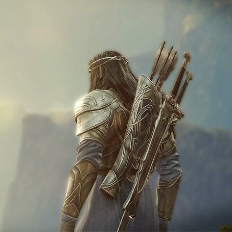 middle-earth: shadow of mordor icon. celebrimbor. elven. bow. swords. crown. Celebrimbor Shadow Of Mordor, Palantir Lotr, Talion Shadow Of Mordor, Celebrimbor Art, Elves Kingdom, Elven Bow, Middle Earth Shadow Of Mordor, Elven Kingdom, Elf Armor