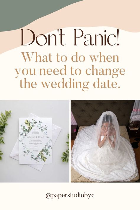 Tips for change the date wedding cards Wedding Date Announcement, Free Wedding Planning Checklist, Custom Wedding Stationery, Wedding Etiquette, The Wedding Date, Wedding Planning Checklist, Create Invitations, Good Dates, Custom Stationery