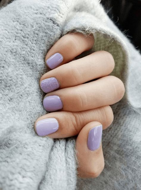 10 Popular Spring Nail Colors for 2020 - An Unblurred Lady Nails Popular, Light Purple Nails, Lilac Nails, Nagellack Trends, Purple Nail Designs, Lavender Nails, Colorful Nails, Spring Nail Colors, Purple Nail