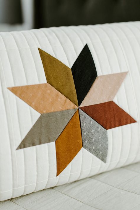 Digital Zine, Neutral Fabrics, Lemoyne Star, Quilted Star, Suzy Quilts, Quilted Pillow Covers, Throw Pillow Pattern, Modern Quilt Blocks, Pillow Covers Pattern