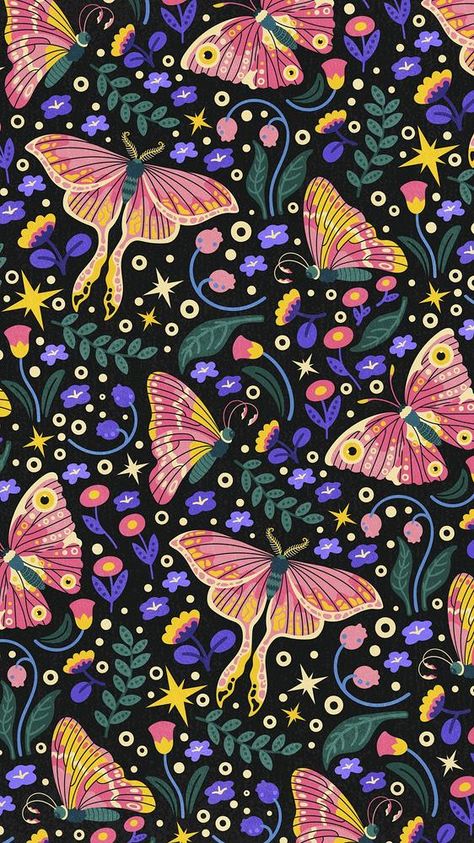 Iphone Wallpaper Forest, Iphone Wallpaper Butterfly, Butterfly Iphone Wallpaper, Butterfly Phone Wallpaper, Image Of Butterfly, Forest Butterfly, Pattern Design Ideas, Wallpaper Butterfly, Wallpaper Forest