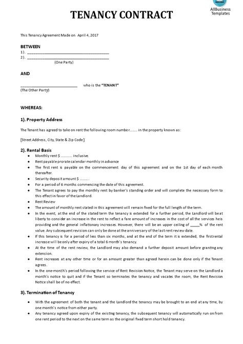 Tenancy Agreement template - Download this Tenancy Agreement and after downloading you can customize every detail very easy in order to make it a solid agreement with landlord and tenant. Tenancy Agreement Template, Tenancy Agreement Uk, Tenant Agreement Form, Tenancy Agreement Template Uk, Tenancy Agreement, Rental Agreement Templates, Contract Law, Contract Agreement, Document Sign