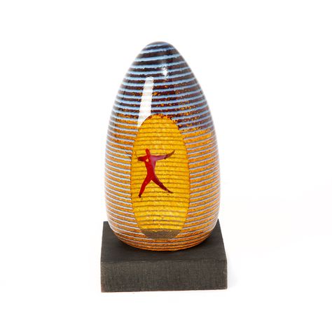 BERTIL VALLIEN. glass sculpture, signed and numbered 7171029, Kosta Boda. Bertil Vallien, Kosta Boda, Contemporary Glass, Glass Sculpture, Cardboard Box, Glass Design, Modern Vintage, Art Glass, Modern Contemporary