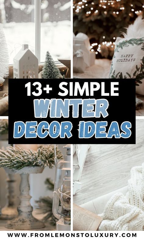 Let It Snow Bedroom, Winter Decor Crafts Diy Projects, Winter Tv Stand Decor, Snow Decorations Diy, Winter Decor Ideas For The Home Diy, Winter Decorating Ideas For The Home, After Christmas Decor Winter Decorations, Winter Decor Ideas After Christmas, Outside Winter Decor