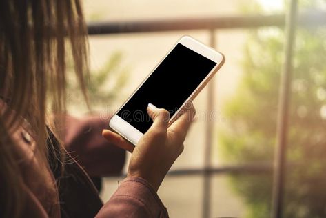 Business woman looking on smart phone in a cafe, Close up of female hands holding cell telephone with screen stock photos Chanel Aesthetic, Female Hands, Big Battle, Hands Holding, Hand Type, Woman Looking, Phone Photography, Editing Background, Photo Projects