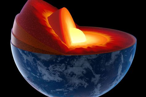 Internal Structure Of The Earth, Earth And Life Science, Earth Structure, Earth For Kids, Structure Of The Earth, Earth Layers, Seismic Wave, Outer Core, Earth's Mantle