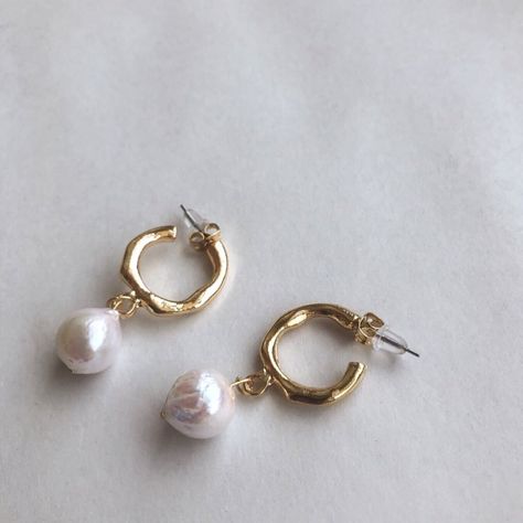 Pearl Earrings Simple, Bridesmaid Earrings Gift, Dangle Pearl Earrings, Bridesmaid Gifts Earrings, Freshwater Pearl Earrings, Gold Pearl Earrings, Freshwater Pearls Earrings, Earrings Simple, Pearl Hoop Earrings