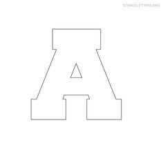 Free Printable Block Letter Stencils | Stencil Letters A Printable Free A Stencils | Stencil Letters Org Stencil Letters Printable Free, Letter A Printable, Letter Stencils Printables, Stencil Letters, Letter Templates Free, Printable Alphabet Letters, Alphabet Stencils, Printable Alphabet, Stencil Templates