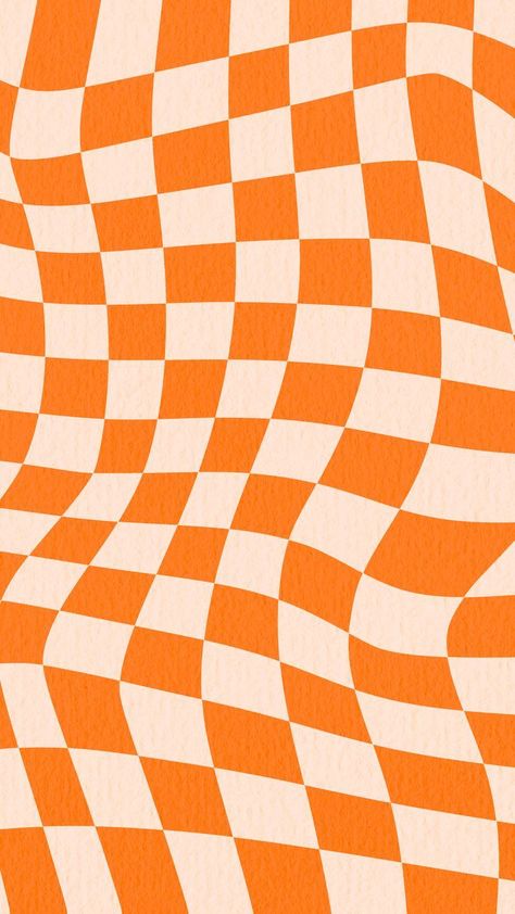 Deco Orange, Checker Wallpaper, Free Aesthetic, Hippie Wallpaper, Orange Aesthetic, Preppy Wallpaper, Orange Wallpaper, Phone Wallpaper Patterns, Images Esthétiques