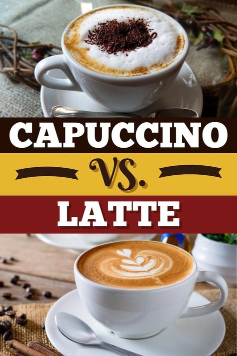 Latte Vs Cappuccino, Phillips 3200 Lattego Recipes, Capachino Recipe Coffee, Capachino Recipe, Cappuccino Recipes, Hot Cappuccino, French Vanilla Cappuccino, Caffe Macchiato, Starbucks Flavors