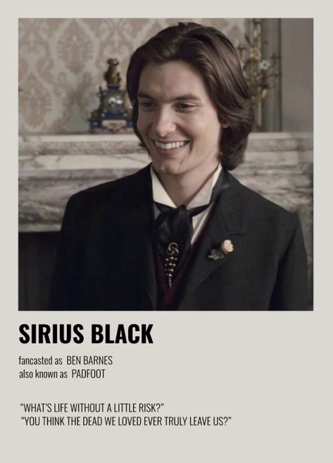 Black Polaroid, Harry Potter Poster, Polaroid Poster, Regulus Black, All The Young Dudes, Ben Barnes, Marauders Era, Sirius Black, The Marauders