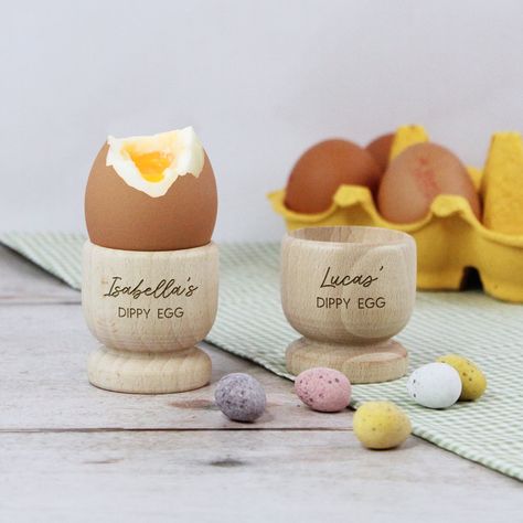 🐣🥚 Start Easter morning off with a Personalised Wooden Dippy Egg Cup! 🌸🎁 Our adorable egg cups are the perfect Easter gift for children. 🐰🌟 Make their Easter extra special with our range of personalised gifts. 🐇💕 Use Code EASTER10 for 10% off our Easter Collection! 🌷✨ Don't miss out on this egg-citing offer! 🌈 Link in Bio 🛍️ #EasterGifts #PersonalisedEggCup #EasterMorning #DiscountCode #LimitedTimeOffer Dippy Egg, Easter Gift For Kids, Dippy Eggs, Egg Holders, Easter Favors, Personalized Easter Gifts, Make Breakfast, Kids Watch, Easter Morning