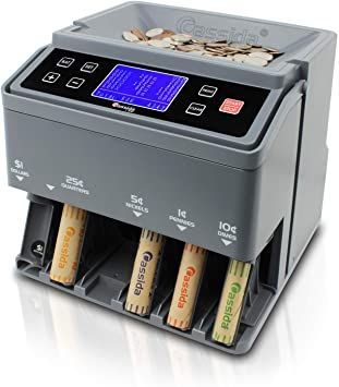 Cassida C300 Professional USD Coin Counter, Sorter and Wrapper/Roller | 35% Faster Wrapping Coins with Quickload Technology | 300 Coins/Minute | Printing-Compatible | Includes 5 Wrapper Sets Coin Machine, Coin Sorting, Coin Sorter, Counting Coins, Digital Coin, Bank Deposit, Coin Grading, Money Handling, Dollar Coin