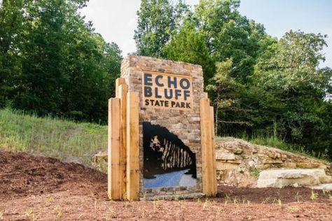 Echo Bluff State Park is located just half of a mile from the Current River in Eminence. Missouri State Parks, Riding Stables, Float Trip, Camping Places, Missouri State, Camping Locations, Unique Hotels, Beautiful Park, On The Road Again