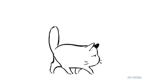 kittys!!!!!! Ghibli Cat, Cats Gif, Sleepy Cats, Portrait Logo, Animation Reference, Sleepy Cat, Meow Meow, Miyazaki, Nap Time