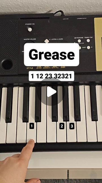 Grease Style, Piano Music Lessons, Easy Piano Songs, Piano Songs, Piano Cover, Piano Tutorial, Piano Teaching, Learn Music, John Travolta