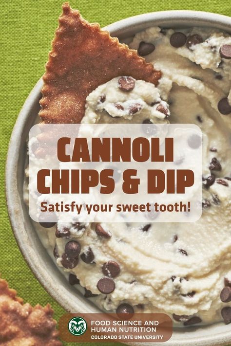 A photo of Cannoli Chips and Dip with text that reads: Cannoli Chips and Dip to Satisfy Your Sweet Tooth! Cannoli Chips And Dip, Cannoli Chips Recipe, Cannoli Chips, Cannoli Dip Recipe, Shareable Desserts, Gluten Free Party, Cannoli Dip, Chips Dip, Cannoli Cream