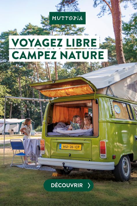 En tente, en camping-car ou en van, nos Campings vous accueillent au cœur de sites naturels exceptionnels. ⛺ Camping Car, Van Life, Land Rover, Camping, Van, Travel