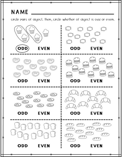 These worksheets will help your students practice odd and even numbers With this fun worksheets, students will engage in a variety of activities. The worksheets include : 6 pages circle pairs of object and circle whether it is odd or Even. 6 pages cut and paste odd or even number. 6 pages odd or Even coloring 6 pages circle whether is odd or even. 6 pages Write whether it is odd or even. 6 pages Count the object, Write the number, Circle odd or even. Even Or Odd Worksheet, Odd And Even Numbers Activities, Even And Odd Numbers Worksheets, Odd And Even Numbers Worksheets, Even And Odd Numbers, Odd Or Even, Odd And Even Numbers, Preschool Number Worksheets, Even Numbers