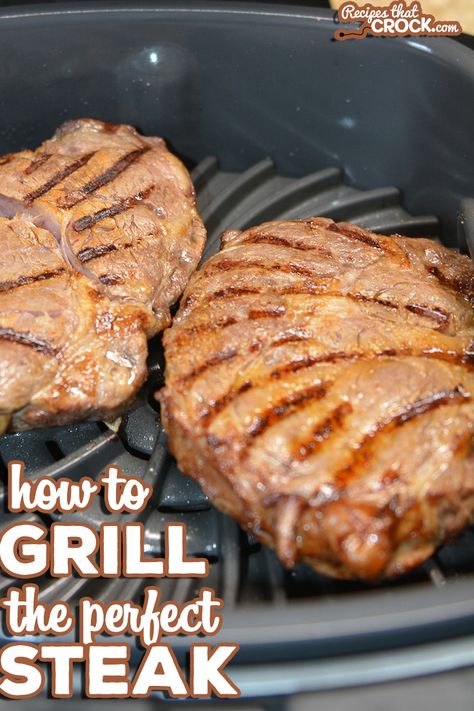 Steak Ninja Foodi, Ribs In Ninja Foodi, Steak Cooking Times, Indoor Grill Recipes, Ninja Foodi Grill, Ninja Grill, Grilling The Perfect Steak, Ninja Cooking System Recipes, Grill Steak