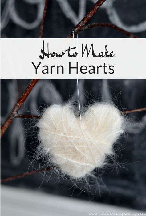 Yarn Hearts, 3d Origami Heart, Farmhouse Valentine Decor, Meat Trays, 3d Hearts, Rustic Valentine, Inexpensive Crafts, Nature Inspired Wedding, Heart Diy