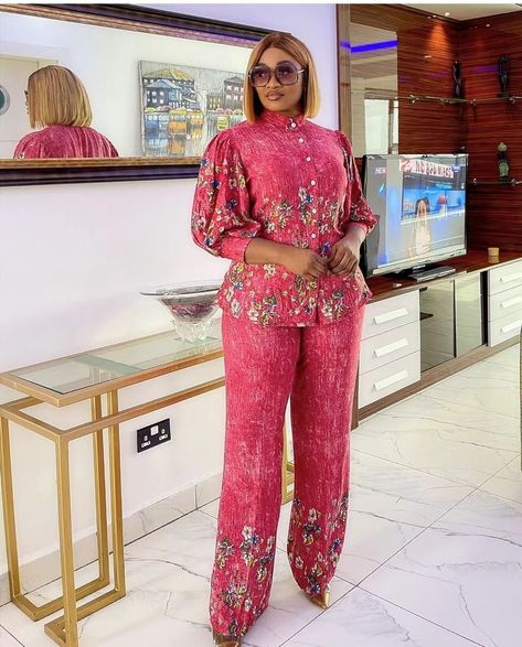 Two Piece Outfits Pants Classy Chiffon, Latest Palazzo Trouser And Top, Two Piece Trouser And Top Style, 2piece Outfits Pants Chiffon Nigeria, 2 Piece Outfit Set Pants Classy, 2piece Outfits Pants Chiffon, 2piece Outfits Pants, Palazzo With Top, Palazzo Trouser And Top