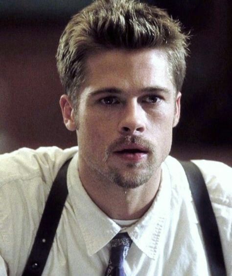 Seven Brad Pitt, Se7en Movie, Brad Pitt Hair, Tyler Durden, Actor Studio, Hot Dads, David Fincher, Boys Haircuts, Literary Fiction