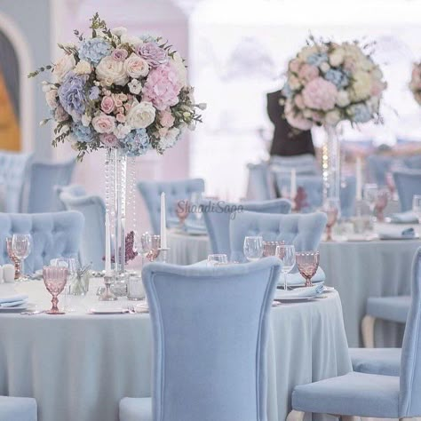 Cinderella Quinceanera Themes, Pastel Wedding Theme, Baby Blue Weddings, Blue Wedding Decorations, Cinderella Theme, Quinceanera Decorations, Rustic Wedding Decorations, Quinceanera Themes, Cinderella Wedding