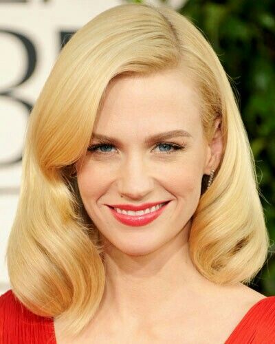 Level 9 - Very Light Golden Blonde January Jones Hair, Golden Globes Hair, Golden Hair Color, Yellow Blonde Hair, Blond Hairstyles, Golden Blonde Hair Color, Golden Brown Hair Color, Buttery Blonde, Yellow Blonde