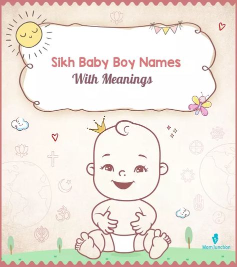 786 Unique Sikh/Punjabi Baby Boy Names With Meanings Punjabi Baby Names, S Names For Boys, Punjabi Names, Trendy Baby Boy Names, Baby Boy Name List, Indian Baby Names, Names Starting With S, Cool Boy Names