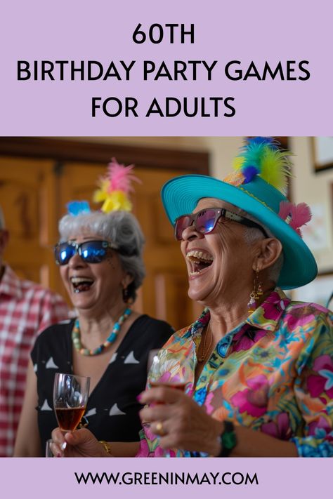 If you are planning a 60th birthday party and looking for game ideas for adults. Here are the best 60th birthday party games for adults 60th Birthday Party Activities, 60th Birthday Party Games For Adults, Games For A 60th Birthday Party, 60s Party Games, 60th Birthday Games, 60th Birthday Party Games, Game Ideas For Adults, Birthday Party Games For Adults, Diy Birthday Party Games