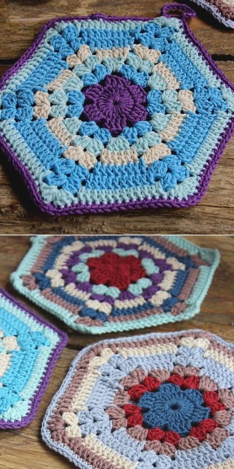 Potholder Patterns Free, Vintage Potholders, Crochet Pot Holders Free Pattern, Crochet Potholder Patterns, Quick Crochet Projects, Crochet Hot Pads, Crochet Pattern Instructions, Happy Cooking, Dishcloth Crochet Pattern