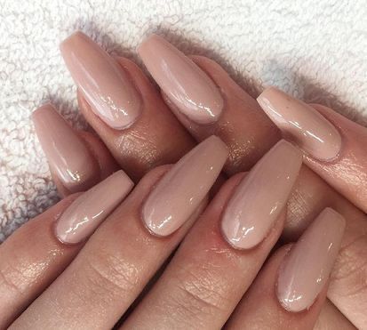 simple summer nail design ( click for link! 💗 ) Light Beige Nails Acrylic, Neutral Ballerina Nails, Basic Neutral Nails, Nude Ballerina Nails Medium, Plain Neutral Nails, Coffin Beige Nails, Christmas Nails Beige, Acrylic Nails Neutral Colors, Nails Acrylic Nude Color