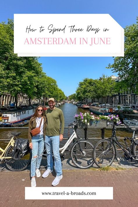 a couple standing in front of one of the Amsterdam canals Anne Frank Museum, Amsterdam Itinerary, Amsterdam Red Light District, Amsterdam Travel Guide, Baltic Cruise, Visit Amsterdam, Red Light District, Netherlands Travel, Amsterdam Travel