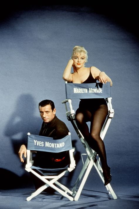 Marilyn Monroe NOVEMBER 1960 – Pulling a pose with Let's Make Love co-star Yves Montand. Let's Make Love, Young Marilyn Monroe, Marilyn Monroe Movies, Norma Jean Marilyn Monroe, Yves Montand, Lets Make Love, Vogue British, Norma Jean Baker, Marilyn Monroe Fashion