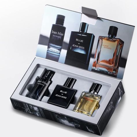 PRICES MAY VARY. 30ml*3 and There are three different flavors Refreshing Men's Cologne: Designed specifically for men, Cupid Charm Men's Perfume features a refreshing citrus top note blended with ambrox, elemi, vanilla, peppercorns, lavender, star anise, and amberwood. A very masculine fragrance. If you are looking for a new scent and are tired of regular perfumes, you can stop looking. Men's Cologne is a fresh, masculine and refreshing perfume with a fresh and warm fragrance, exquisite and uniq Refresh Man, Luxury Gifts For Men, Perfume Display, Antique Perfume Bottle, Gift Box For Men, Blue Perfume, Masculine Fragrance, Warm Fragrance, Perfume Set