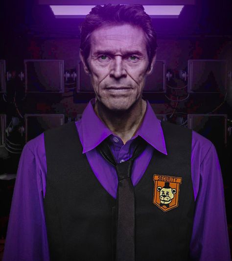 Willem dafoe needs to be william afton Dave Miller, Fnaf Baby, Willem Dafoe, Scary Games, Slender Man, When They Cry, Fnaf Movie, Classic Horror Movies, William Afton