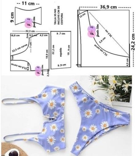 Diy Bikinis Tutorial, Pola Bra, Sewing Swimwear, Dress Sewing Patterns Free, Denim Bag Patterns, Easy Dress Sewing Patterns, Lingerie Patterns, Dress Sewing Tutorials, Sewing Clothes Women