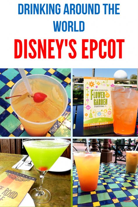 Disney World Alcoholic Drinks, Drink Around The World Epcot Checklist, Disney World Drinks, Epcot Drinks, Drink Around The World Epcot, Disney Checklist, Disney Alcoholic Drinks, Drinking Around The World Epcot, Best Alcoholic Drinks