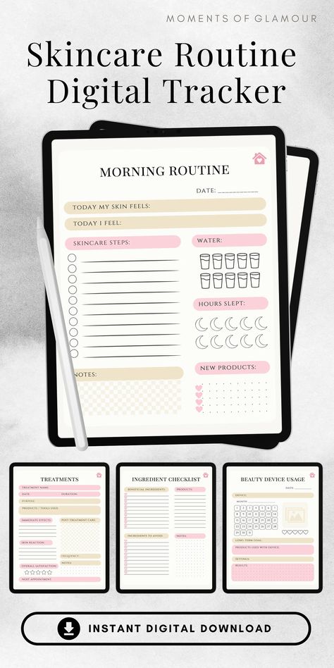 Beauty Journal Digital Skincare Planner for Skin Care Logging Selfcare Journal Beauty Routine Digital Notebook Self Care Tracker Beauty Care - Etsy Lithuania Skincare Journal, Skincare Planner, Self Care Tracker, Selfcare Journal, Beauty Planner, Beauty Routine Planner, Beauty Journal, Beauty App, Ideal Beauty