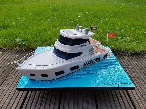 Nautical Birthday Cakes, Thomas Birthday Cakes, Anchor Cakes, Boat Cake, Yatch Boat, Gravity Defying Cake, Thomas Birthday, Tropical Party Decorations, Nautical Birthday