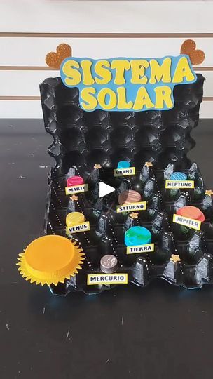 2.1M views · 19K reactions | Sistema Solar 🌞
En Material Reciclado 
Casillero de huevo con chapa de botellas ❤️ | By Detalles y Manualidades Jaz | Facebook Venus Jupiter, Boda Diy, Solar