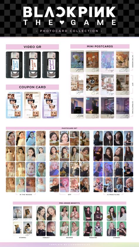 BPTG Photocard Collection Template Jisoo Photocard Template, Blackpink Photocard Template, Card Rosé, Blackpink Template, Card Blackpink, Photocard Ideas, Blackpink Photocards, Wishlist Template, Pink Template