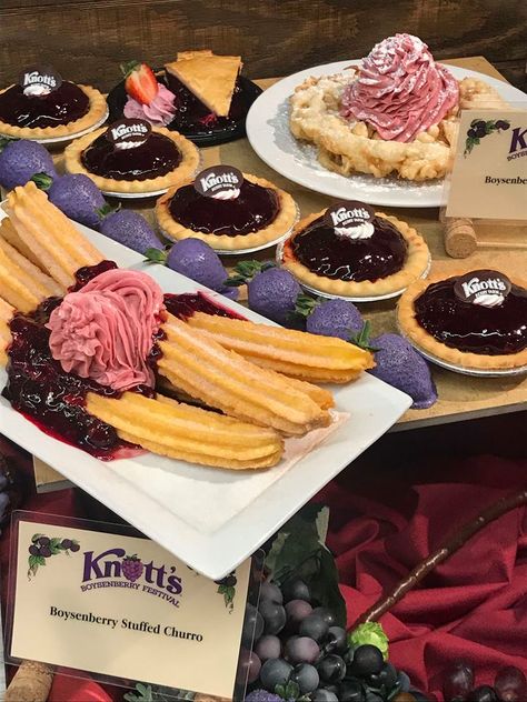 The sign reads "Boysenberry Stuffed Churro!" These are the things dreams are made of! LIKE or RT if you want one! @Knotts Berry Farm #BoysenberryFestival https://t.co/5IUblFZRZB Knotts Berry Farm Food, Farm Restaurant, Knotts Berry Farm, Berry Farm, Farm Food, Vacation Hotel, Restaurant Recipes, Family Activities, Hotel Restaurant